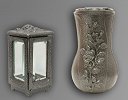 Lampion wazon - 8560 zestaw srebrny Lbc