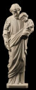 Święty Józef z dzieciątkiem Vertini 60 - raden - kolor piaskowiec porowaty lub gładki