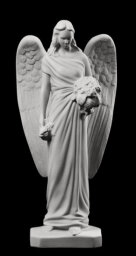 Anioł z kwiatami Vertini 58 - raden - kolor biały